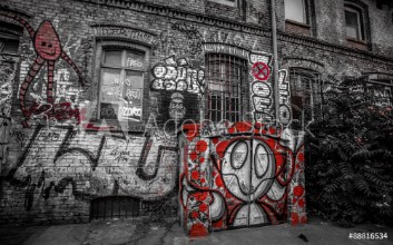 Bild på Graffiti in Berlin RED